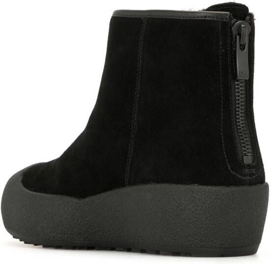 Bally Leren enkellaarzen Zwart