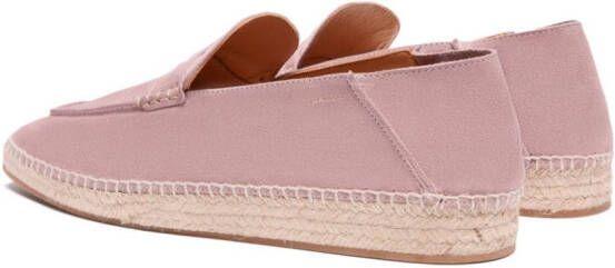 Bally Leren espadrilles met vierkante neus Roze