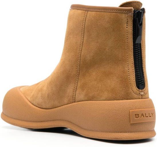 Bally Leren laarzen Bruin