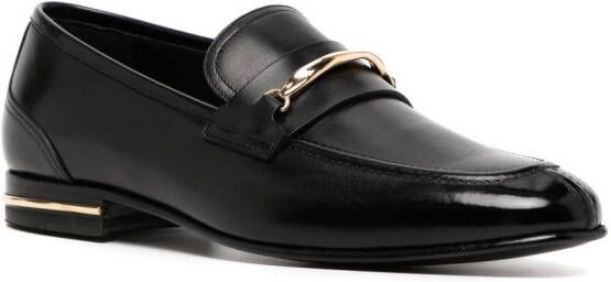 Bally Leren loafers Zwart