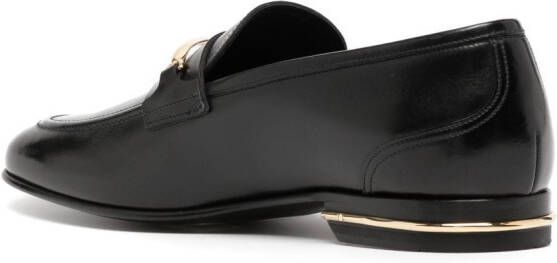 Bally Leren loafers Zwart