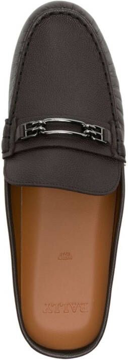 Bally Leren loafers Zwart