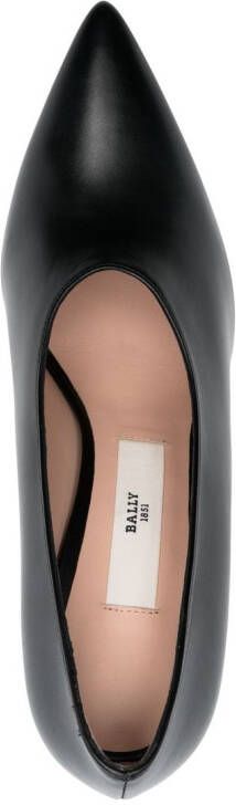 Bally Leren pumps Zwart