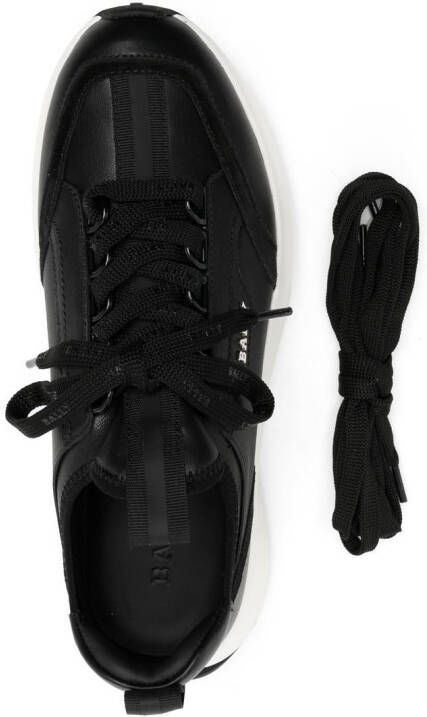 Bally Leren sneakers Zwart