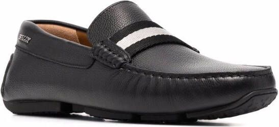 Bally Loafers met gekruiste bandjes Zwart