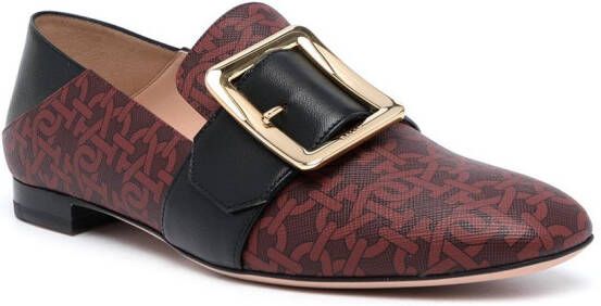 Bally Loafers met gesp Rood