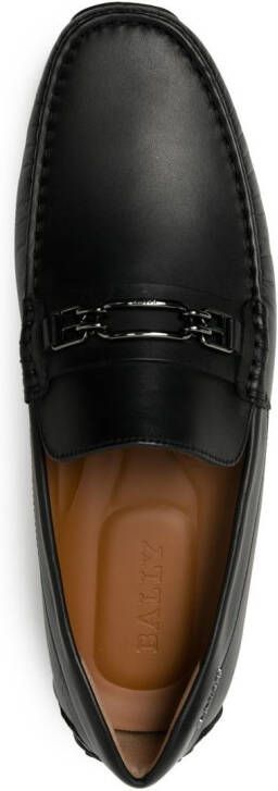 Bally Loafers met horsebitdetail Zwart