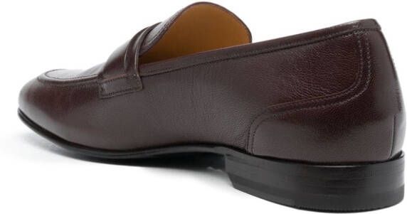 Bally Loafers met logoplakkaat Bruin