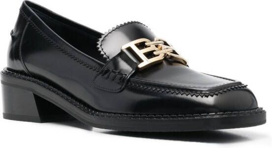 Bally Loafers met plakkaat Zwart