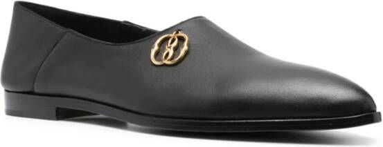 Bally Loafers met puntige neus Zwart