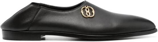 Bally Loafers met puntige neus Zwart