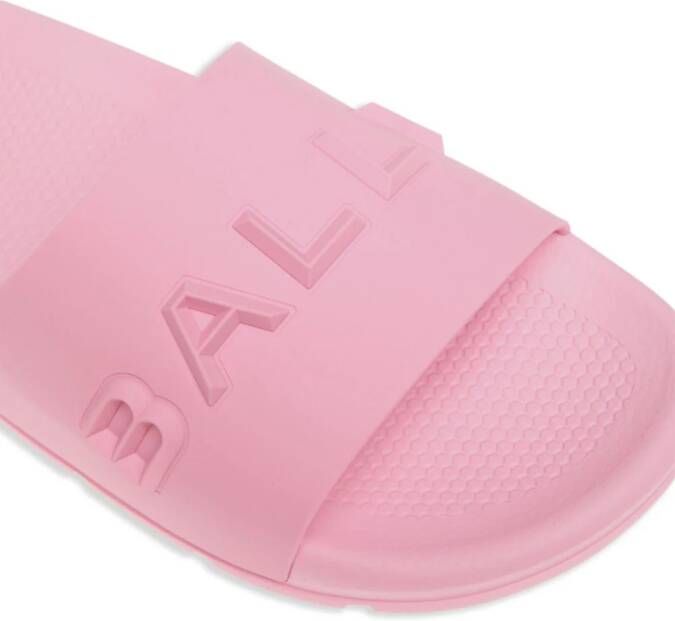 Bally Slippers met logo-reliëf Roze