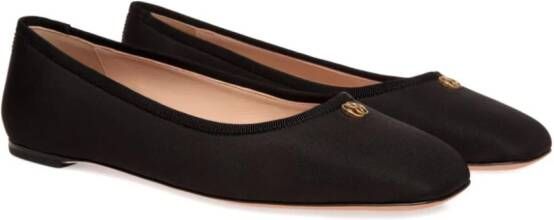 Bally Ballerina's met logoplakkaat Zwart