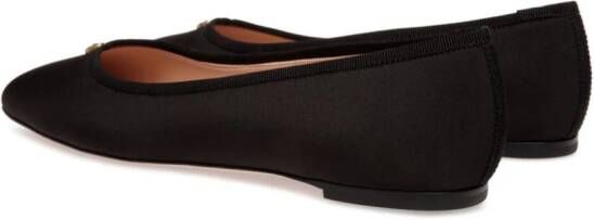 Bally Ballerina's met logoplakkaat Zwart