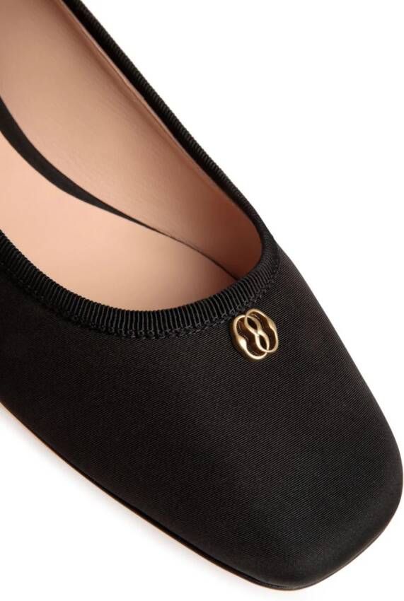 Bally Ballerina's met logoplakkaat Zwart