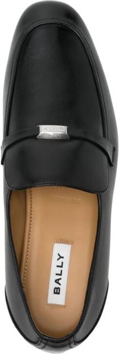 Bally Leren loafers Zwart