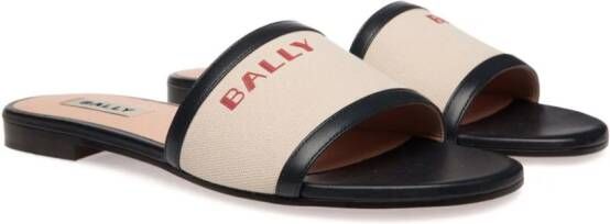 Bally Slippers met logoprint Beige