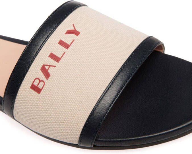 Bally Slippers met logoprint Beige