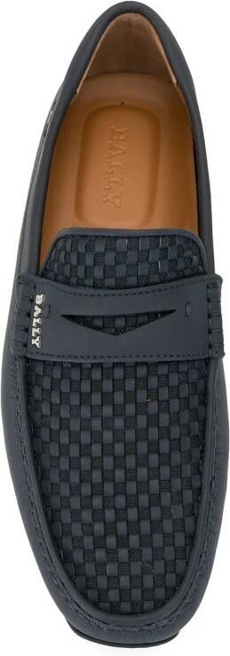 Bally Mocassins met mesh Blauw