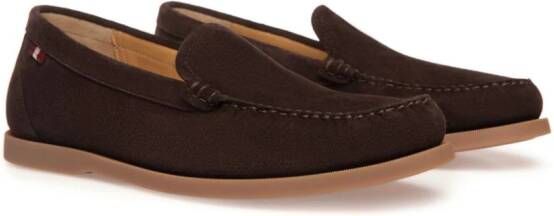 Bally Nelson suède loafers Bruin