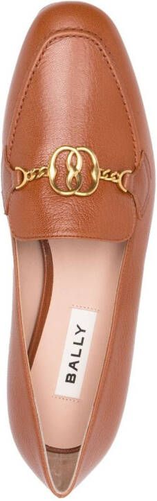 Bally Obrien leren loafers Bruin