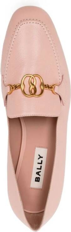 Bally Obrien leren loafers Roze