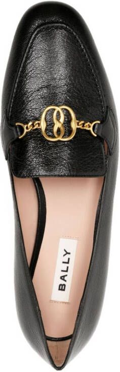 Bally Obrien leren loafers Zwart