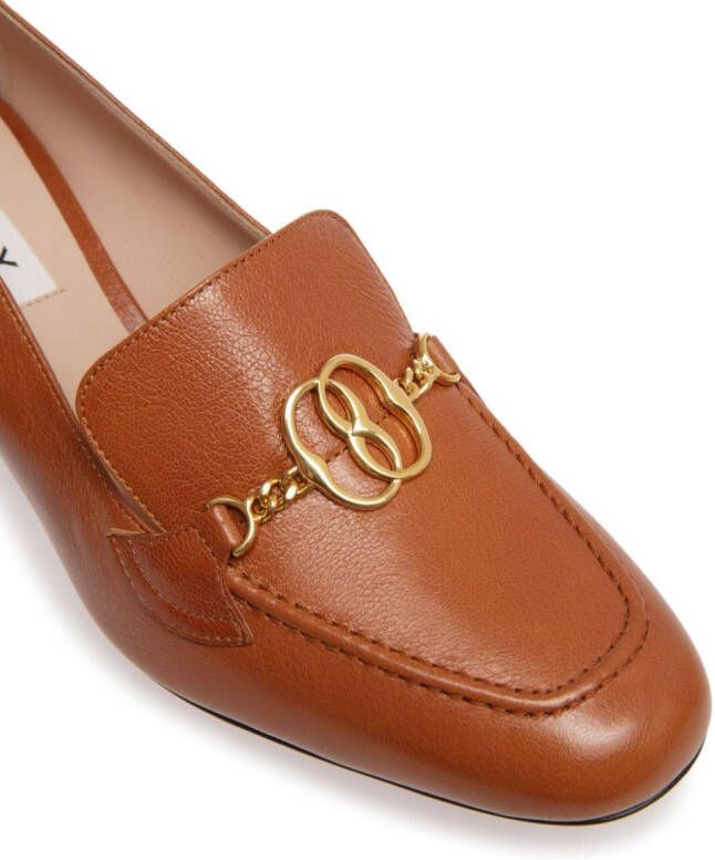 Bally Obrien leren pumps Bruin