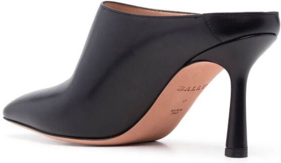 Bally Leren muiltjes Zwart