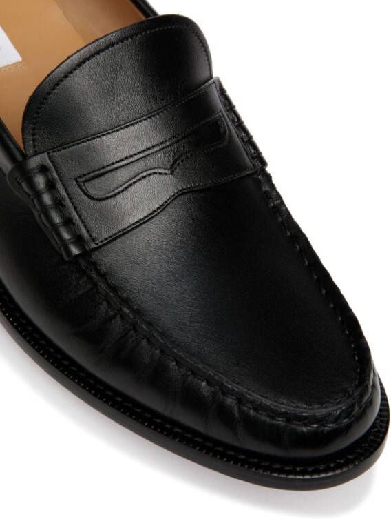 Bally Oregan leren loafers Zwart