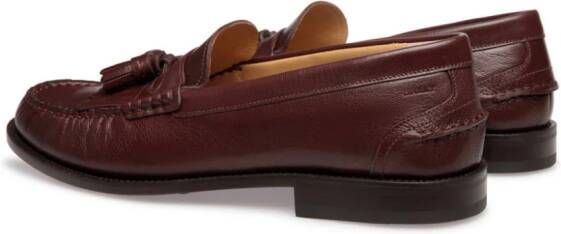 Bally Oregan leren loafers met kwastje Bruin