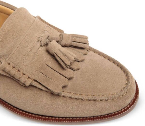 Bally Oregon suède loafers Beige