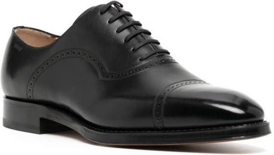 Bally Oxford schoenen met logo-reliëf Zwart