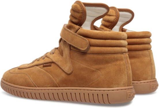Bally Leren sneakers Bruin