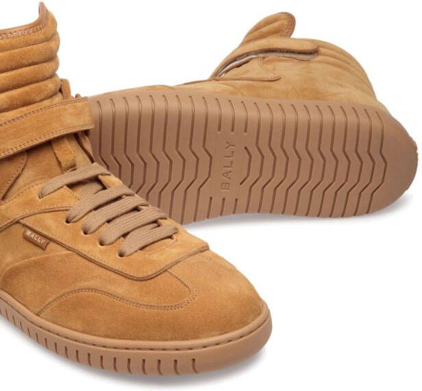 Bally Leren sneakers Bruin