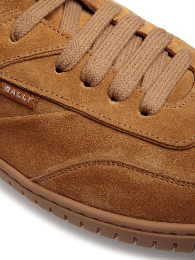 Bally Leren sneakers Bruin