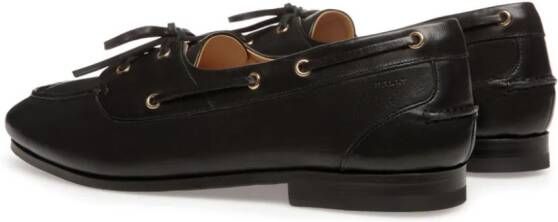 Bally Pathy lakleren derby schoenen Zwart