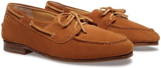 Bally Pathy suède derby schoenen Bruin