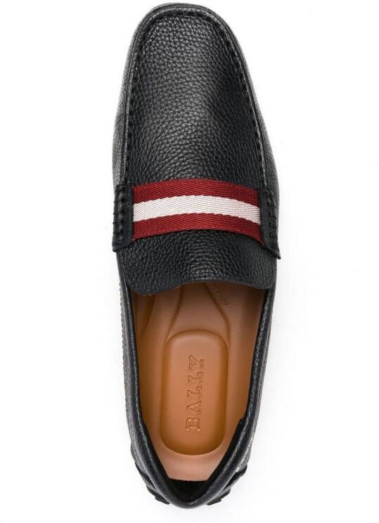 Bally Pearce loafers met gestreepte afwerking Zwart