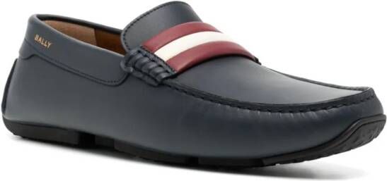 Bally Pilot leren loafers Blauw