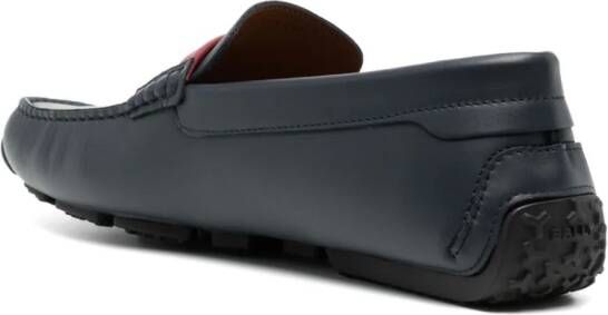 Bally Pilot leren loafers Blauw