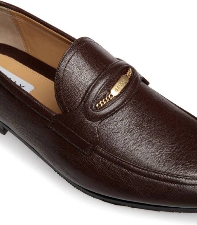 Bally Plume leren loafers Bruin