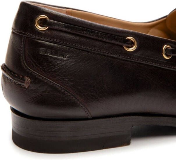 Bally Plume leren mocassins Bruin