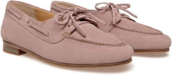 Bally Plume suède loafers Roze