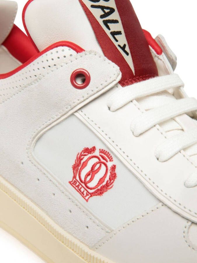 Bally Sneakers met geborduurd logo Wit