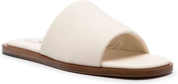 Bally Sabian leren slippers Wit