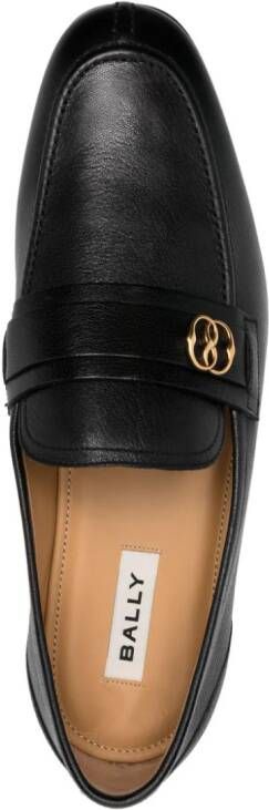 Bally Sadei leren loafers Zwart