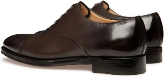 Bally Leren Oxford schoenen Bruin