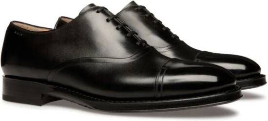 Bally Leren Oxford schoenen Zwart