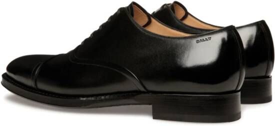 Bally Leren Oxford schoenen Zwart